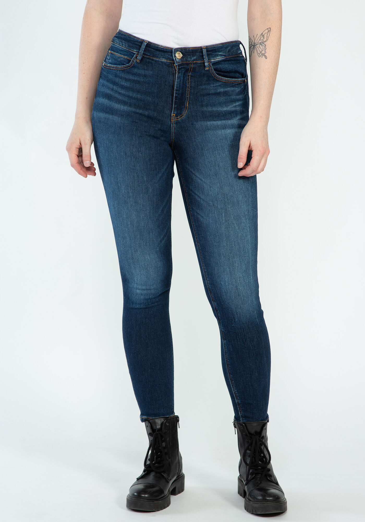 Guess super high rise skinny jeans online