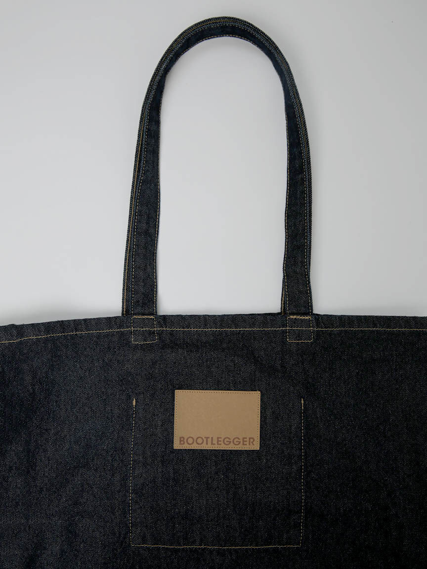essential denim tote bag Image 3