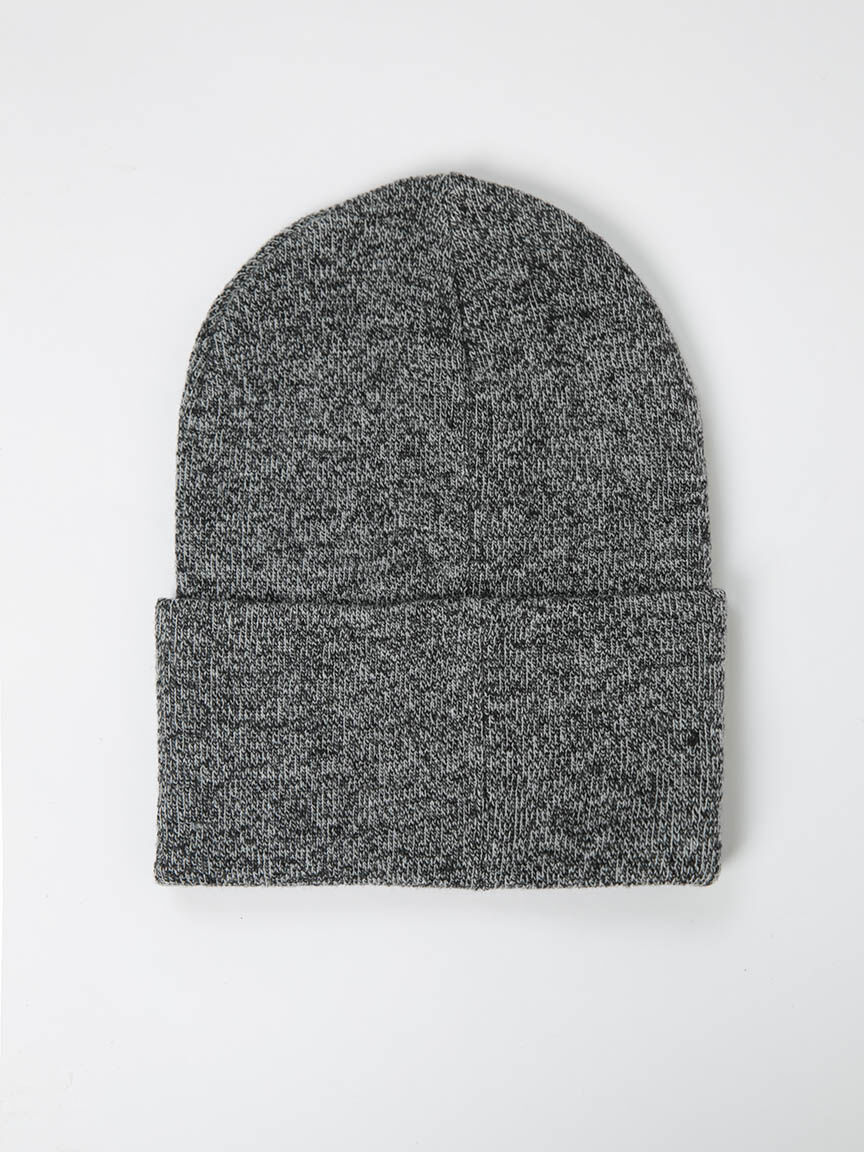 essential ribbed marl beanie Image 2