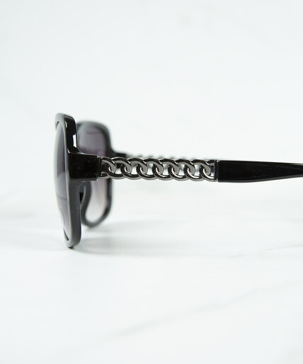 black square frame sunglasses Image 2