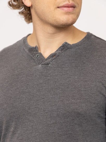 acid wash henley tee acid wash henley tee