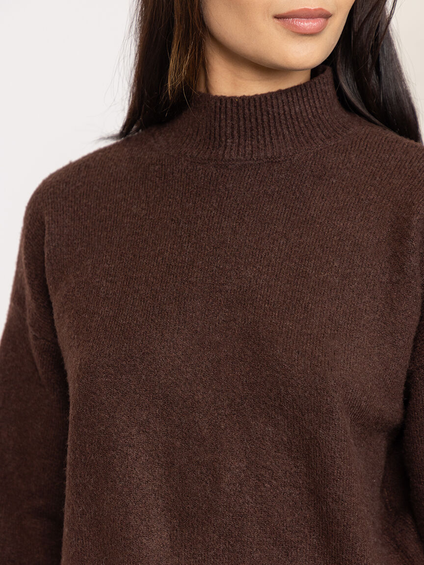 mock neck sweater