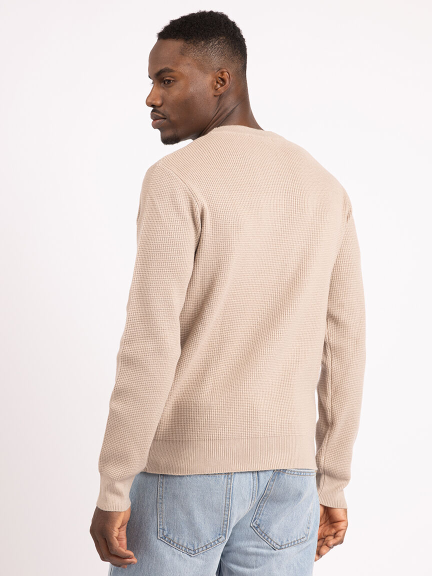 austin waffle stitch crewneck Image 3