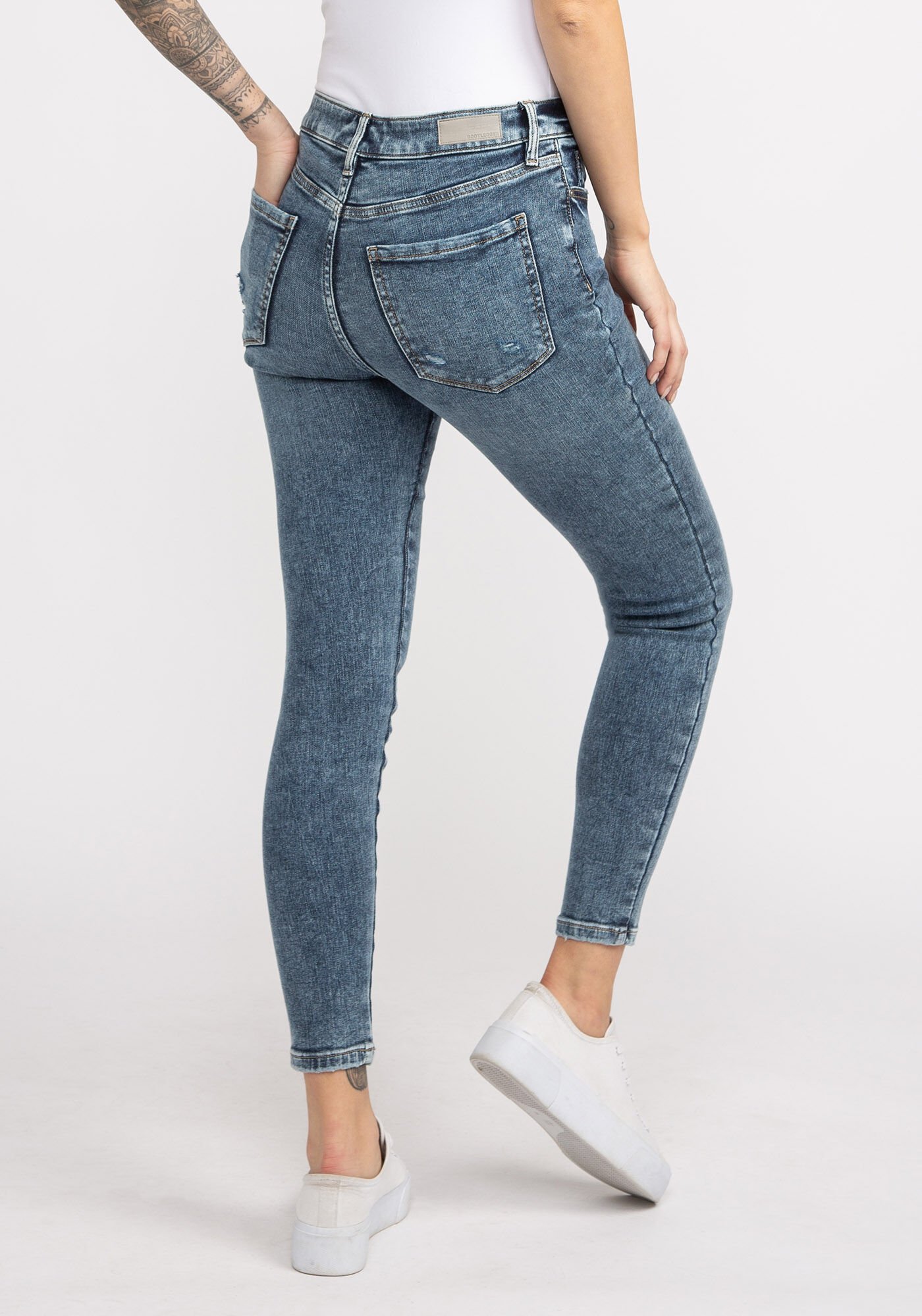 Skinny fit high 2025 rise jeans