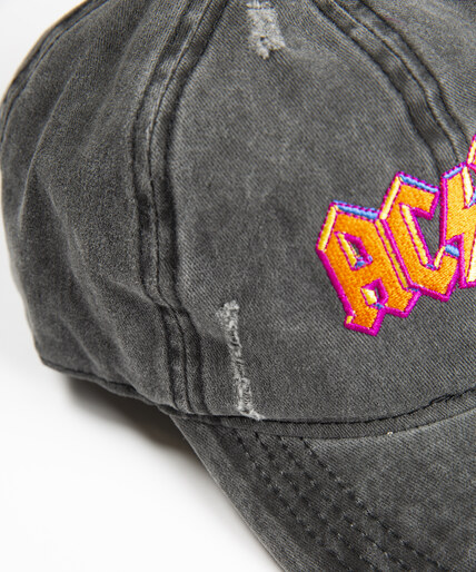 acdc embroidered distressed baseball cap Image 5