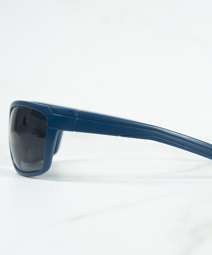 blue sport frame sunglasses Image 2