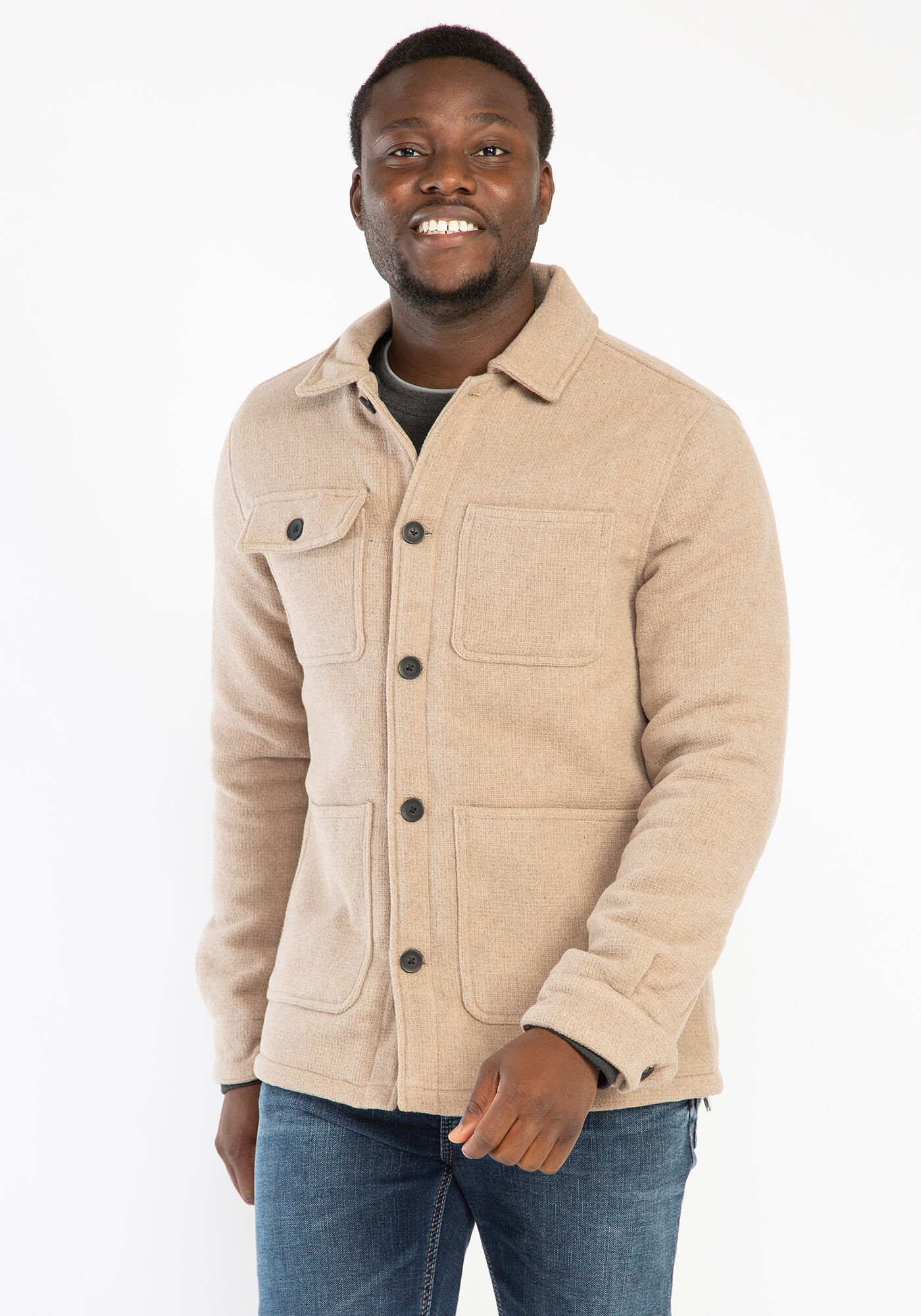 quilted chore jacket Image 4