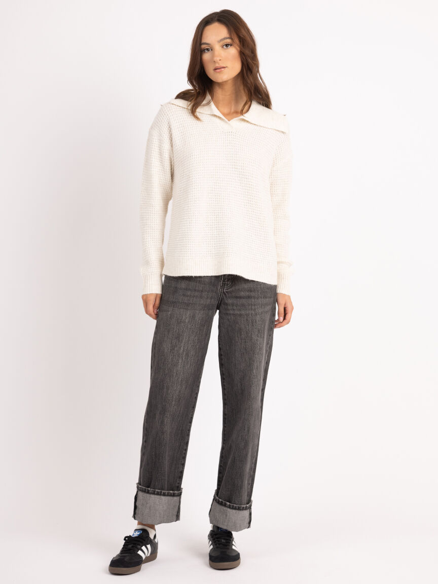 tawny johnny collar sweater Image 2