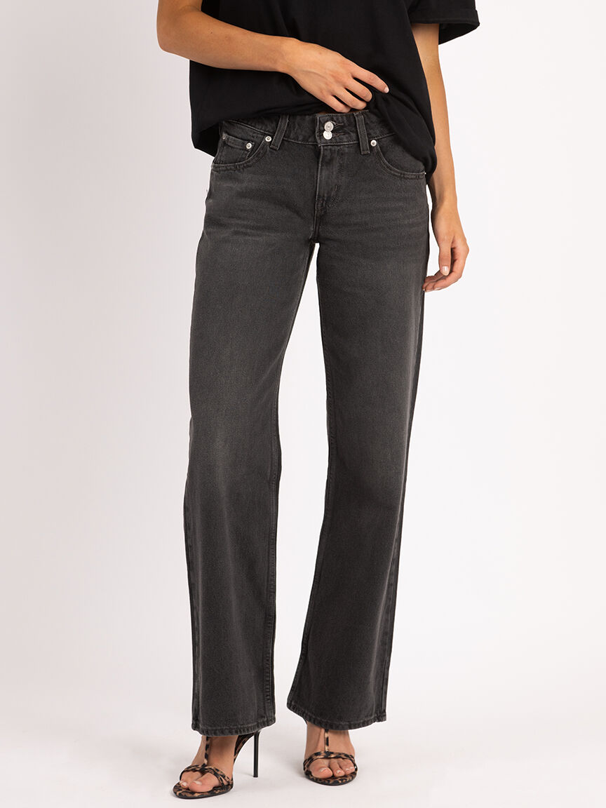 superlow loose jean washed black Image 2