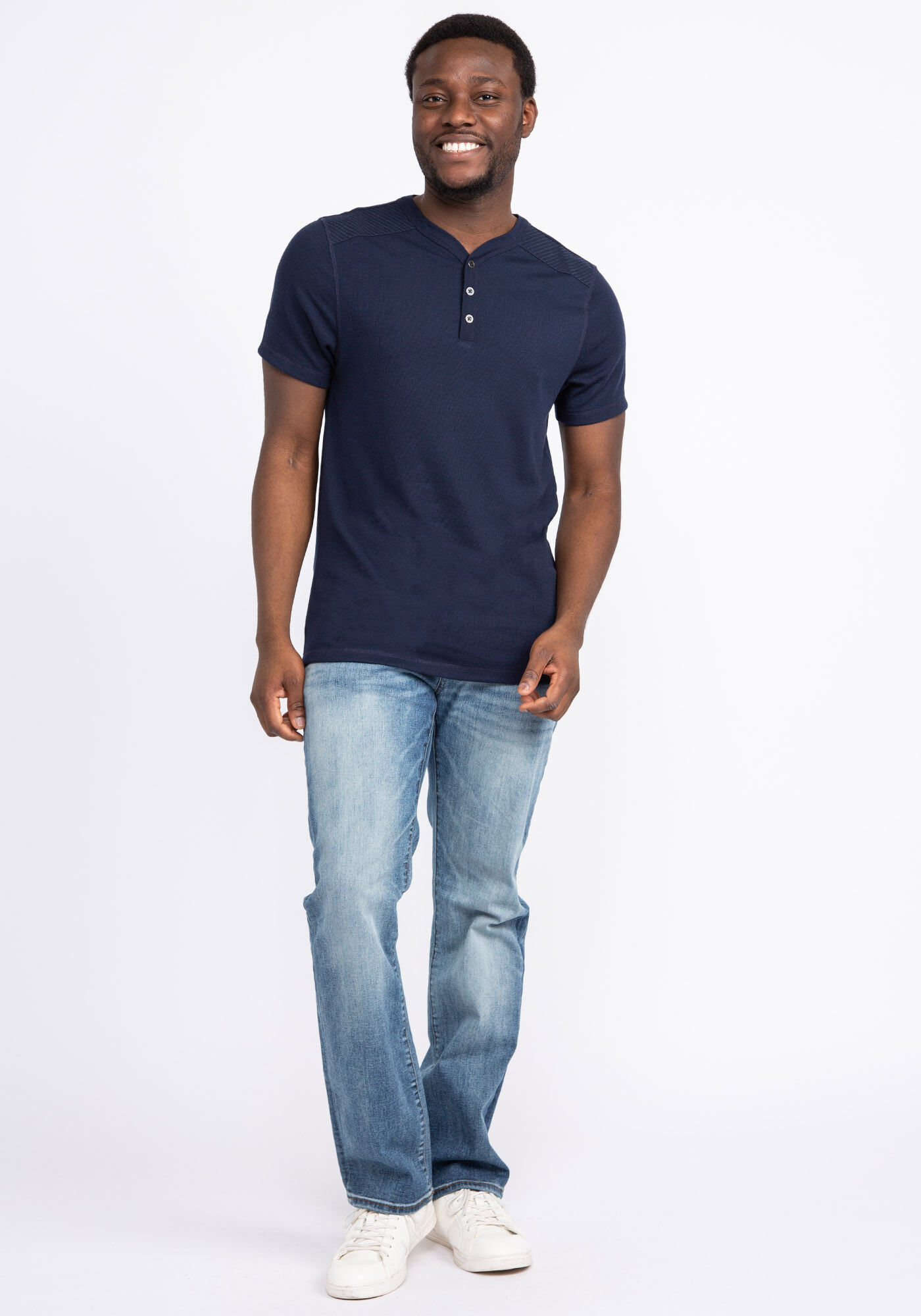 wyatt waffle henley t-shirt Image 3