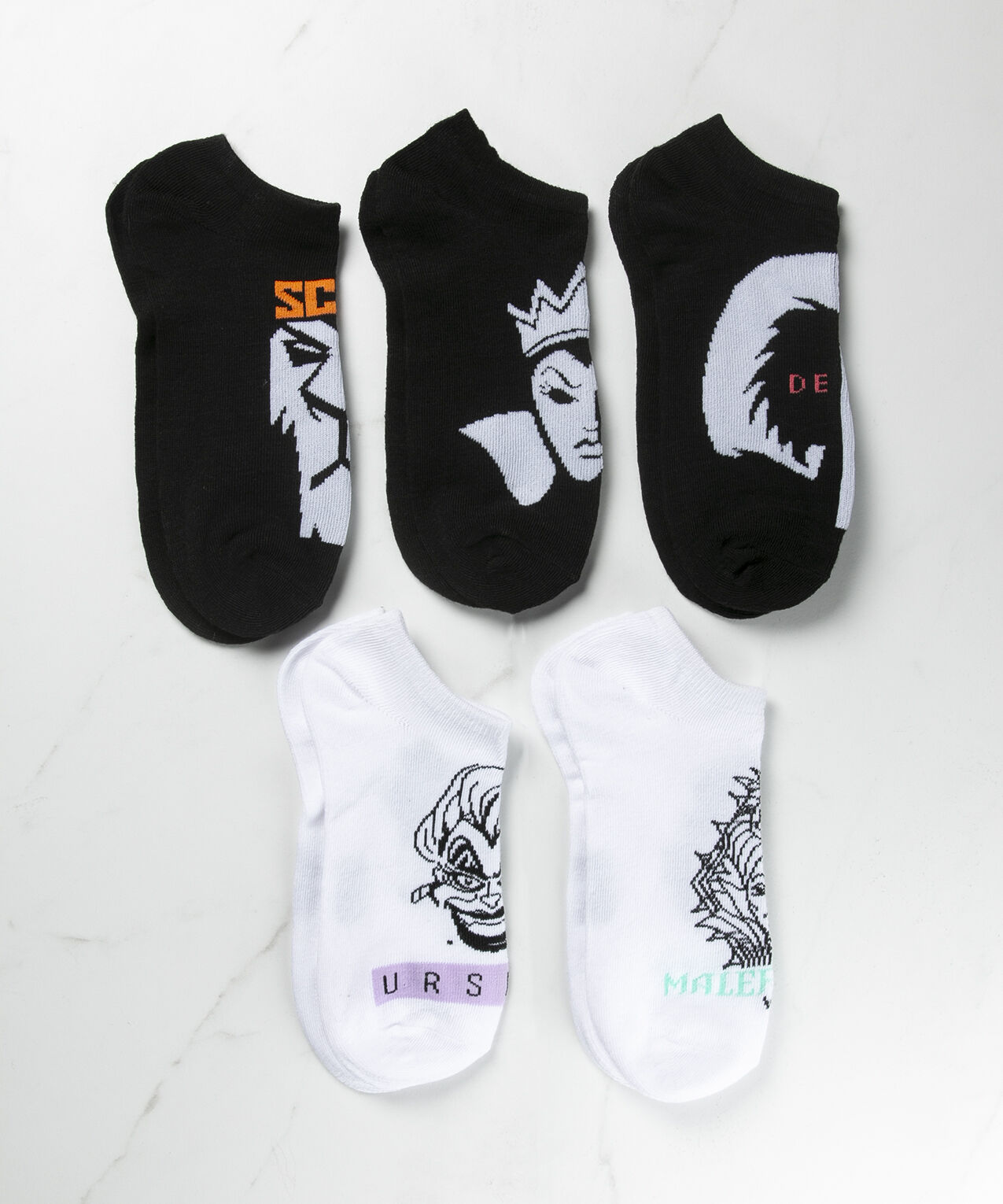 villains 5 pack ankle socks Image 2