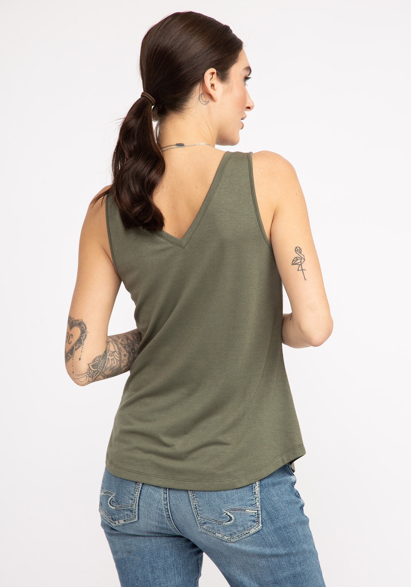 tammi double v-neck tank top Image 2