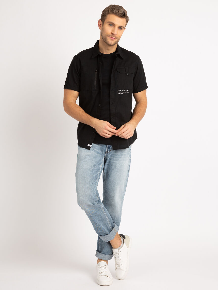 Short Sleeve Button Up Shirt Image 2