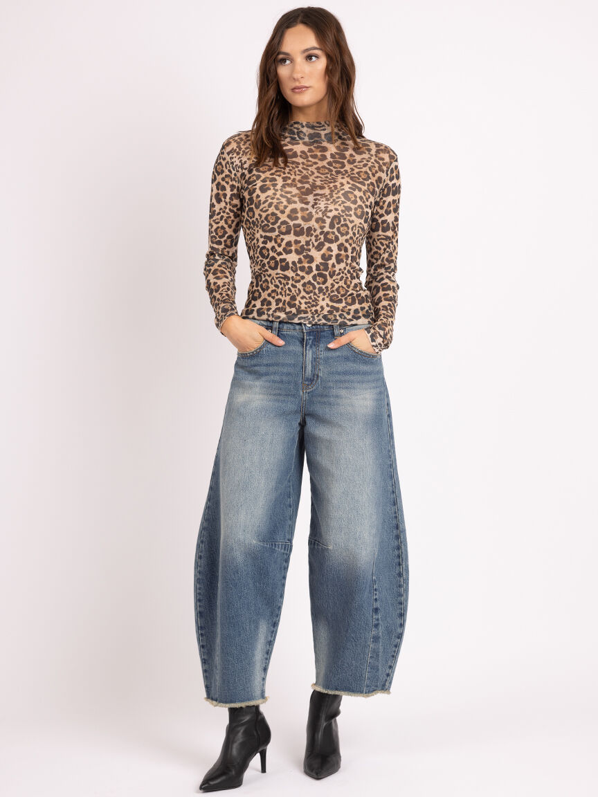 christy mock neck long sleeve top Image 2