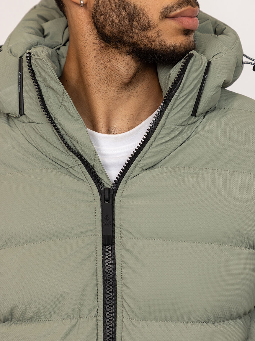 matte shine puffer jacket