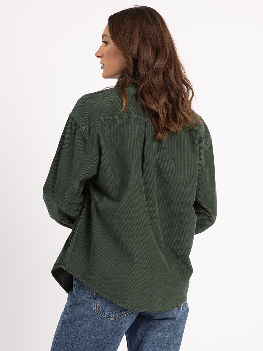 ジャケット 'renata' balloon-sleeved overshirt in corduroy orion corduroy overshirt Bootlegger 2000007561