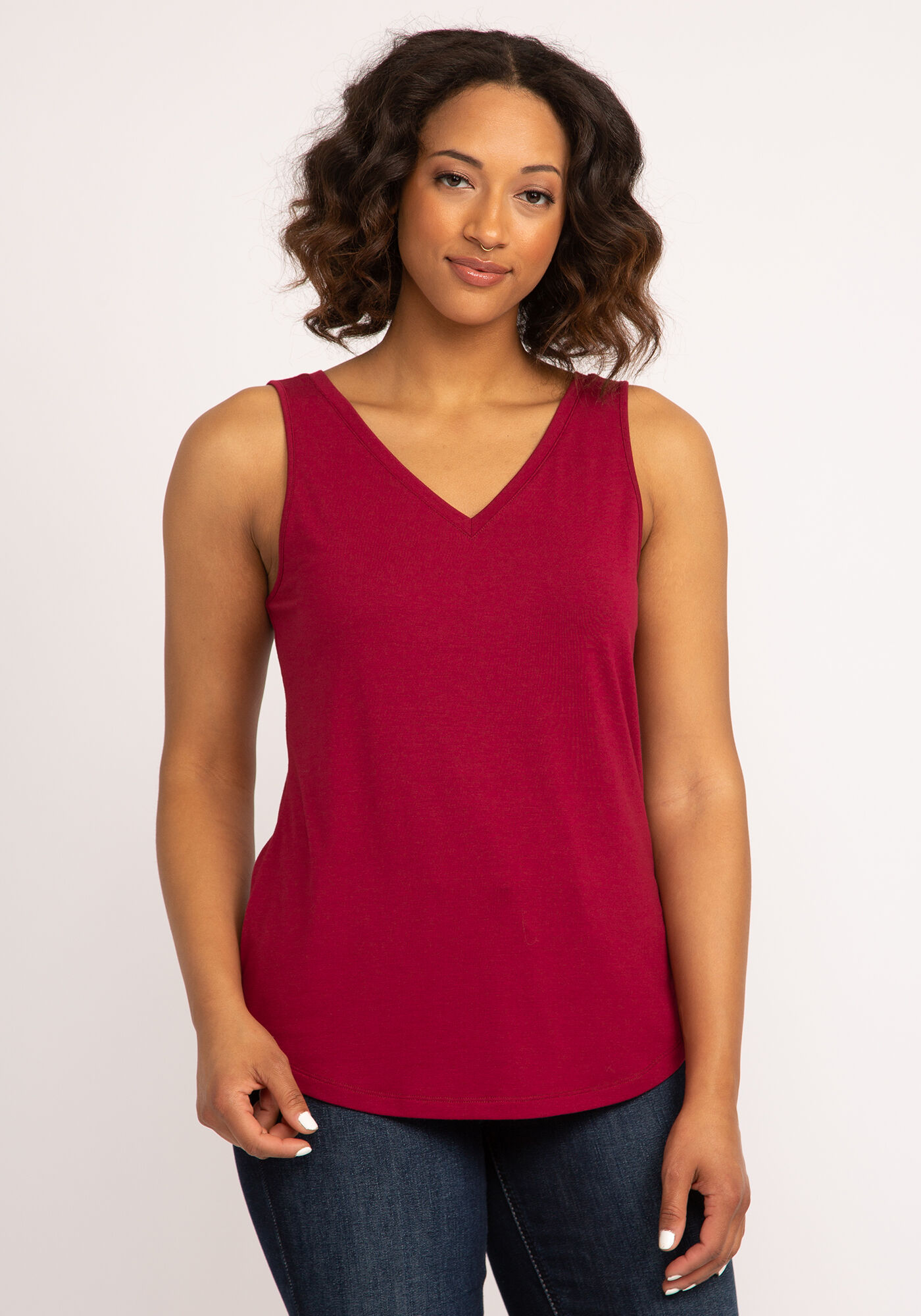 tammi double v-neck tank top Image 1