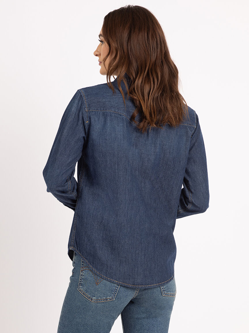 the ultimate western denim shirt