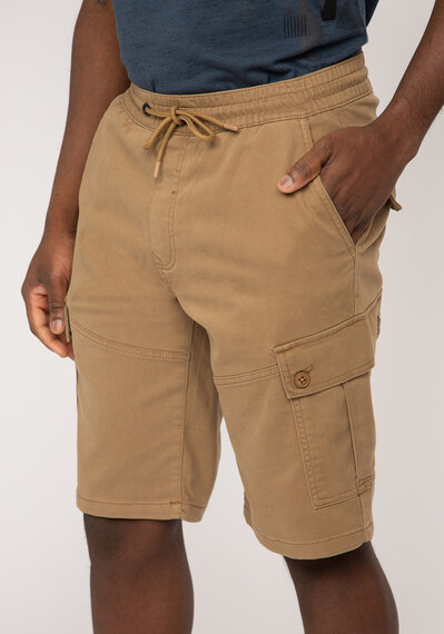 pull on fashion cargo shorts Image 5