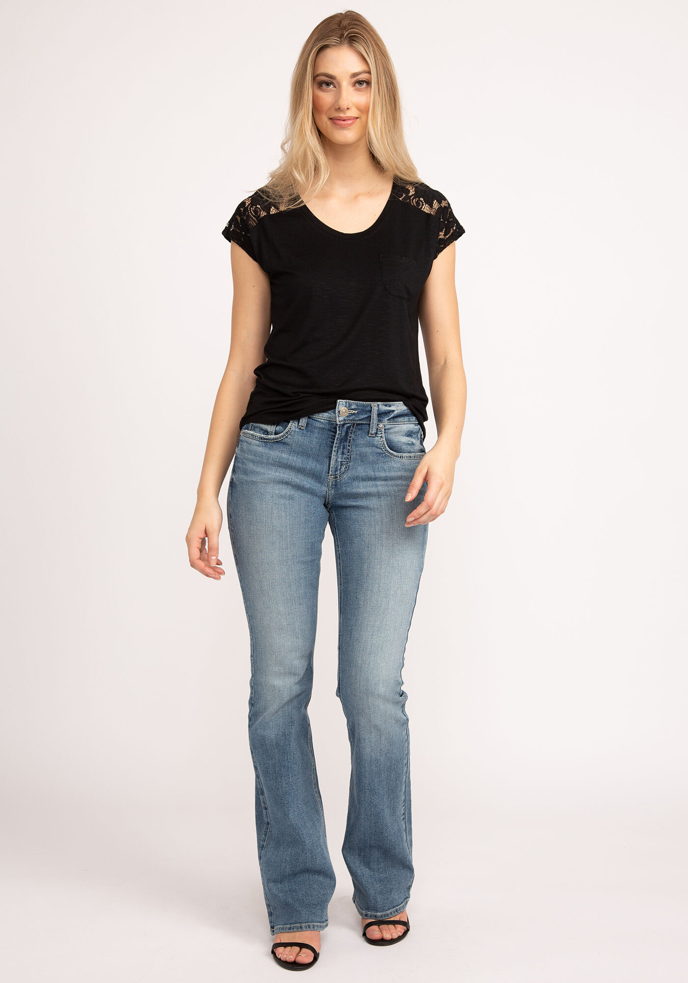 tracee lace insert short sleeve tee Image 3