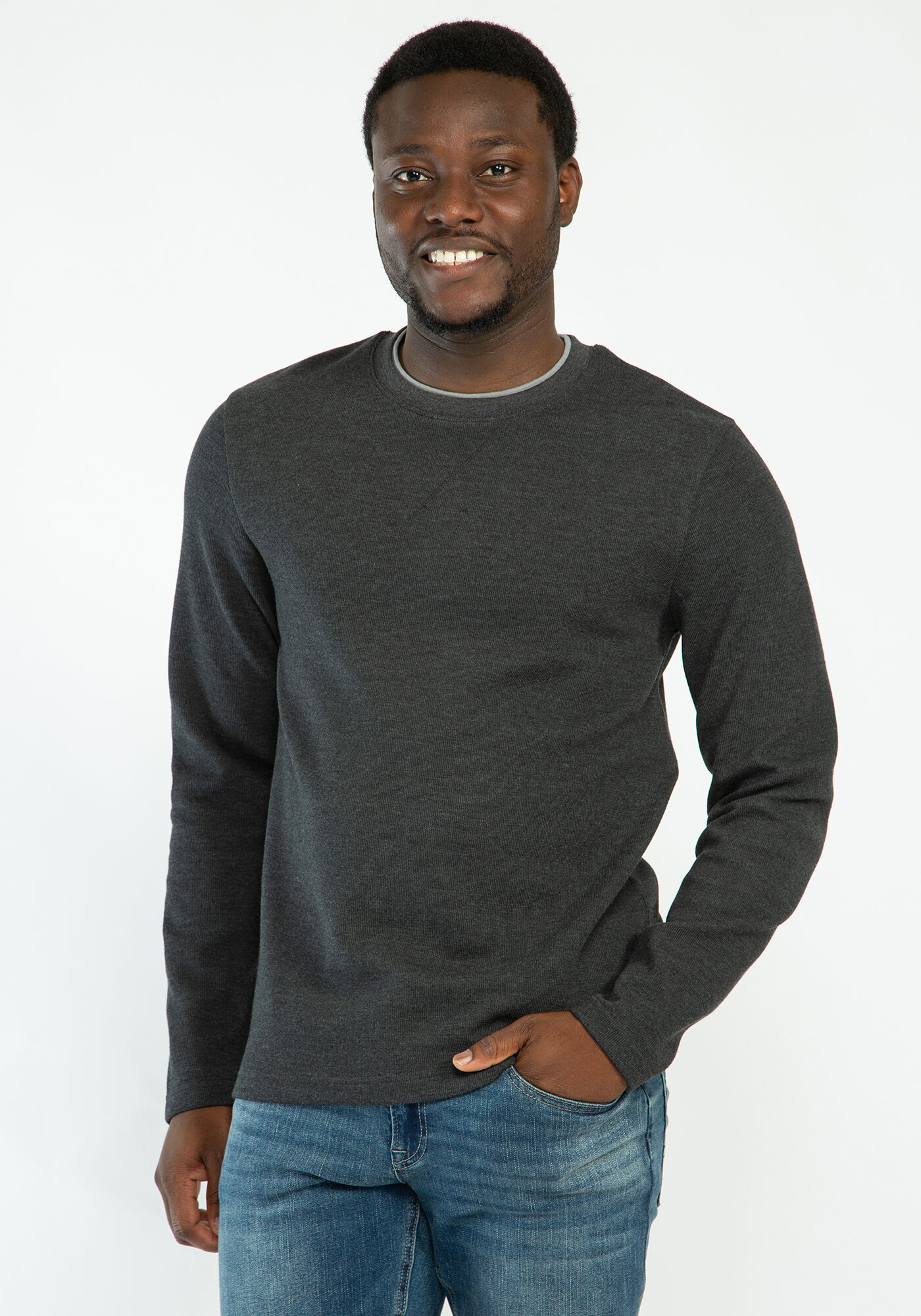 simon long sleeve crewneck shirt Image 1