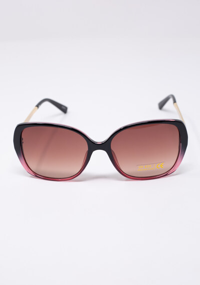 large square ombre frame sunglasses Image 1