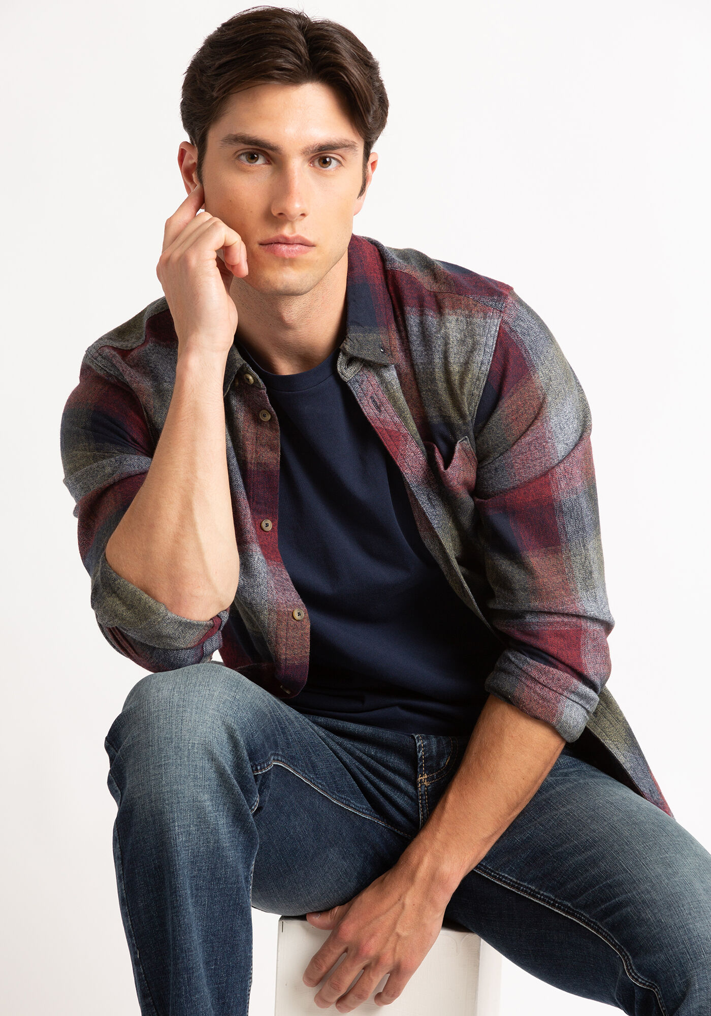 flannel long sleeve shirt Image 1