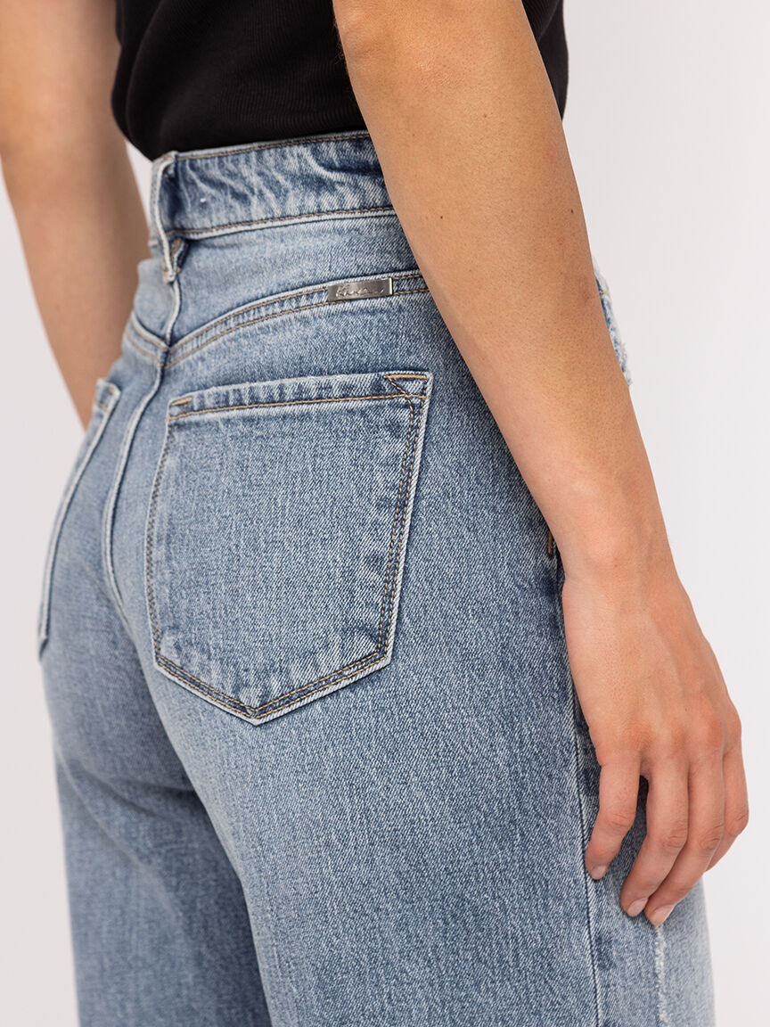 cuffed wide leg jean medium authentic Image 5