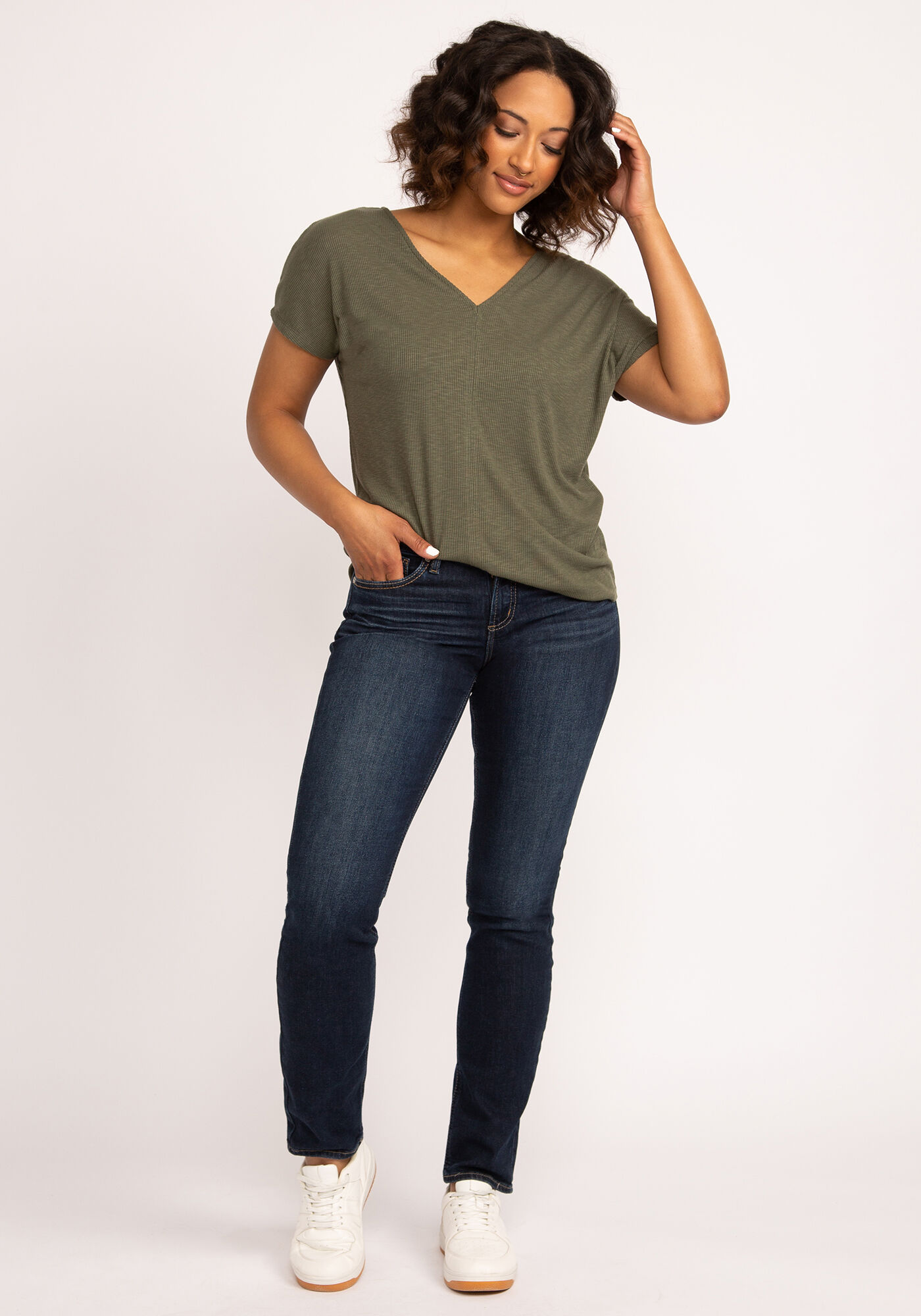 adrielle double v neck top Image 3