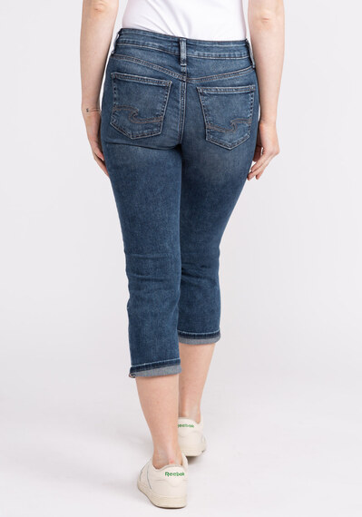 suki mid rise dark wash capris suki mid rise dark wash capris Image 2