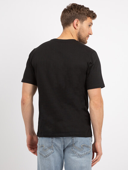 basic black crewneck t-shirt Image 3