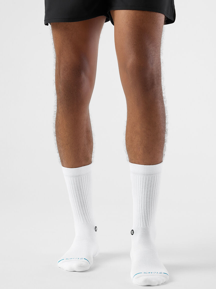 icon crew sock white