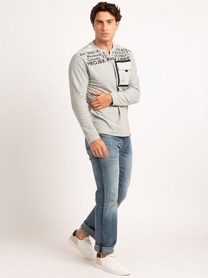 henley with chest pocket Image 2