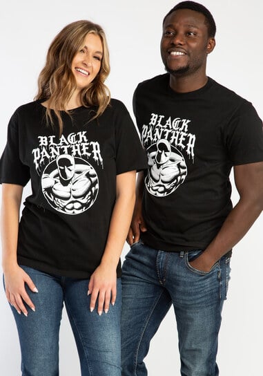 black panther graphic tee shirt
