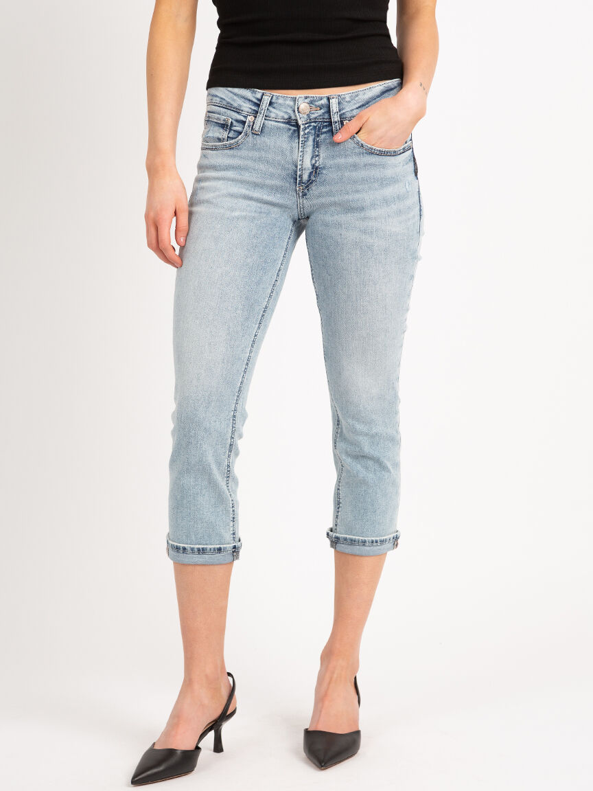 britt low rise capri jeans Bootlegger 2000007039