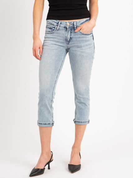 britt low rise capri jeans Image 2