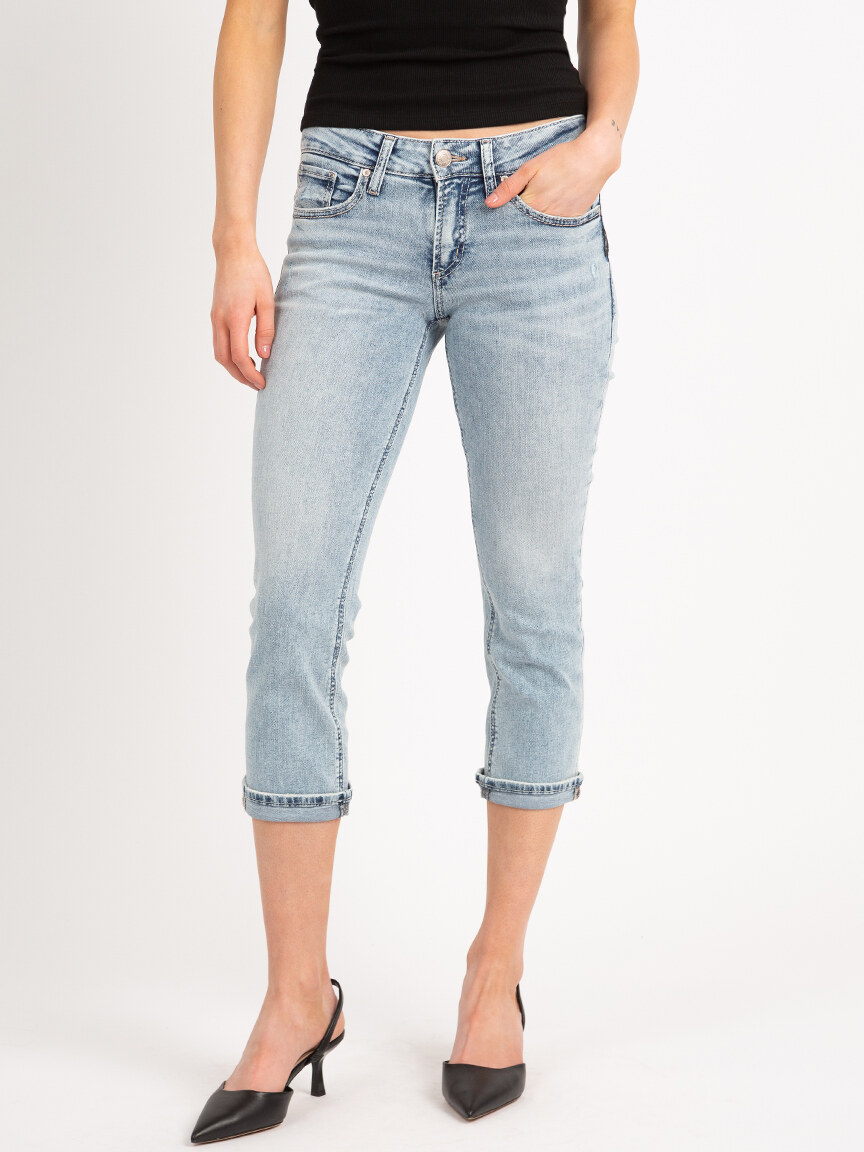 britt low rise capri jeans Bootlegger 2000007039