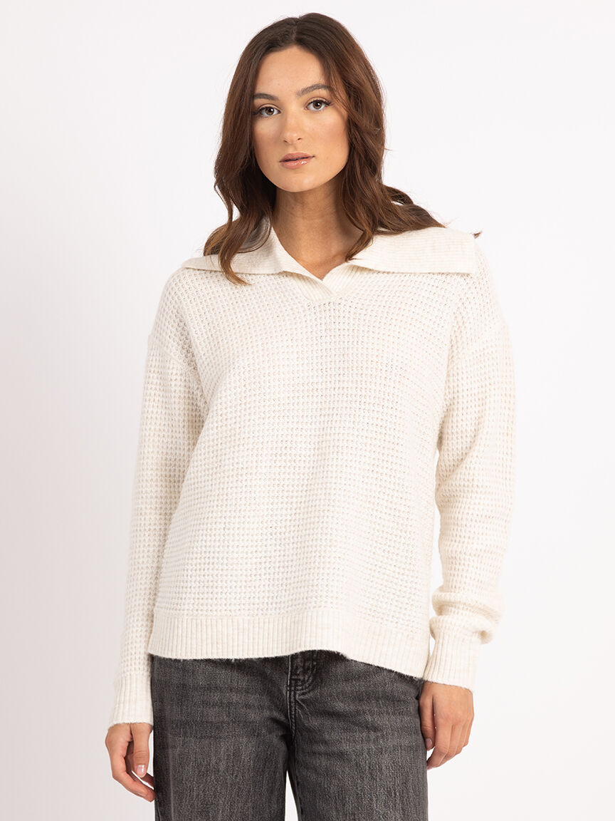 tawny johnny collar sweater Image 1
