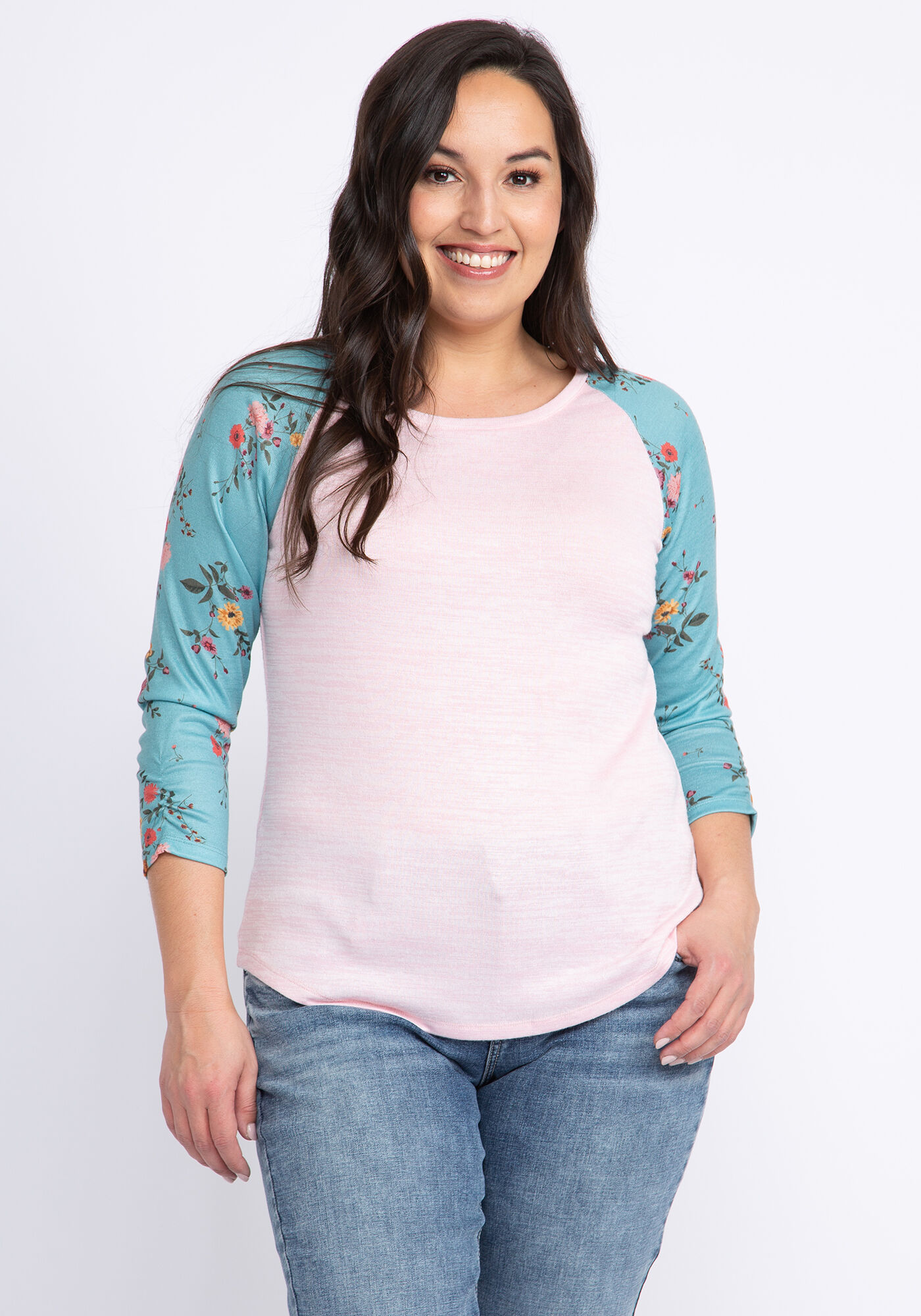 melinda printed 3/4 sleeve Image 1