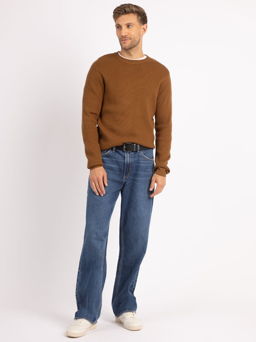 austin waffle stitch crewneck Image 5