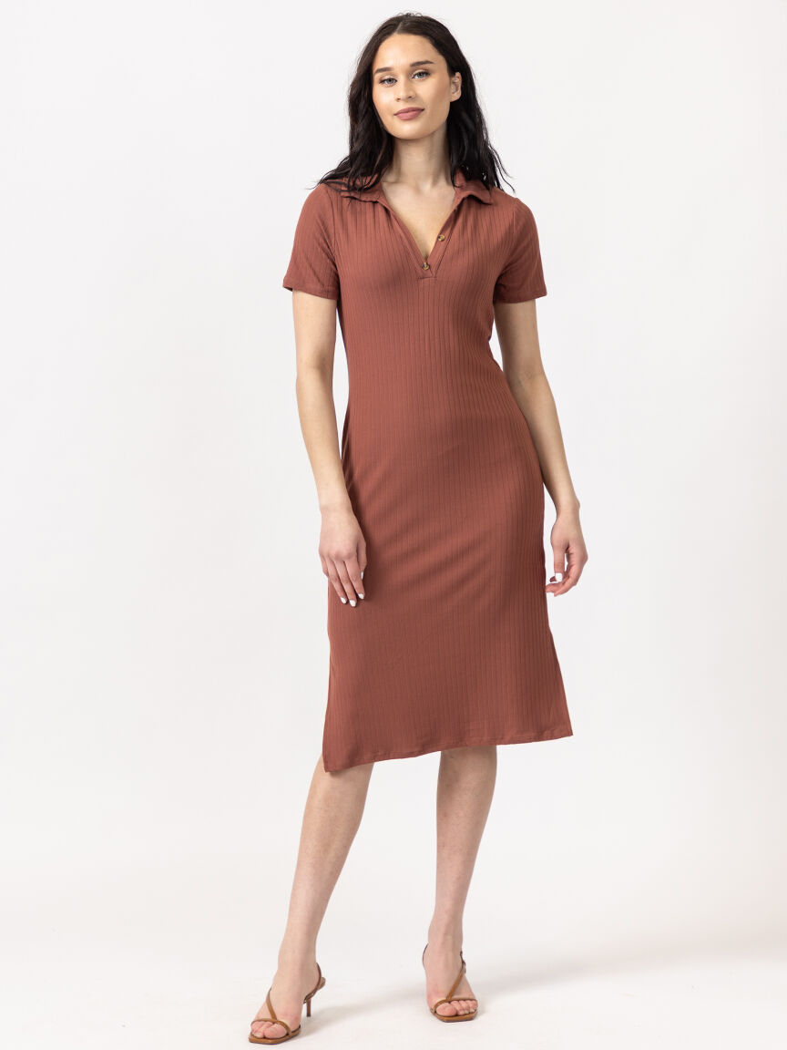 johnny collar dress Image 5