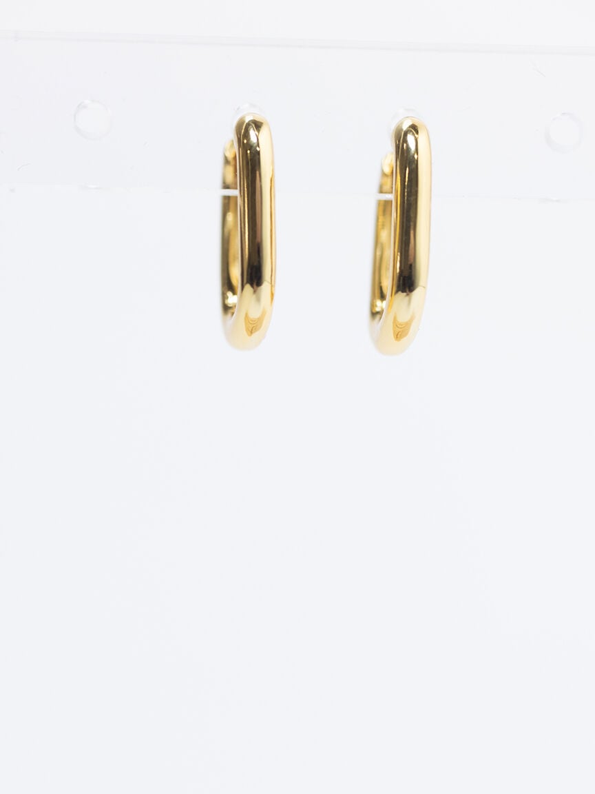audrey square hoop earrings gold