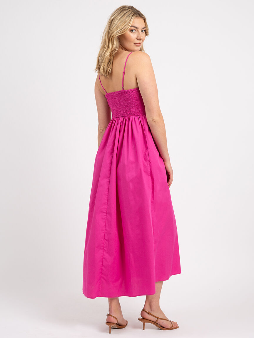 maybelle strappy vneck poplin maxi dress Image 3