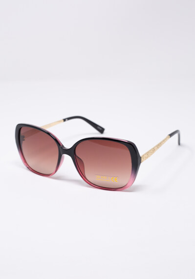 large square ombre frame sunglasses Image 3