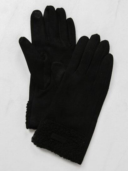 women's faux suede gloves