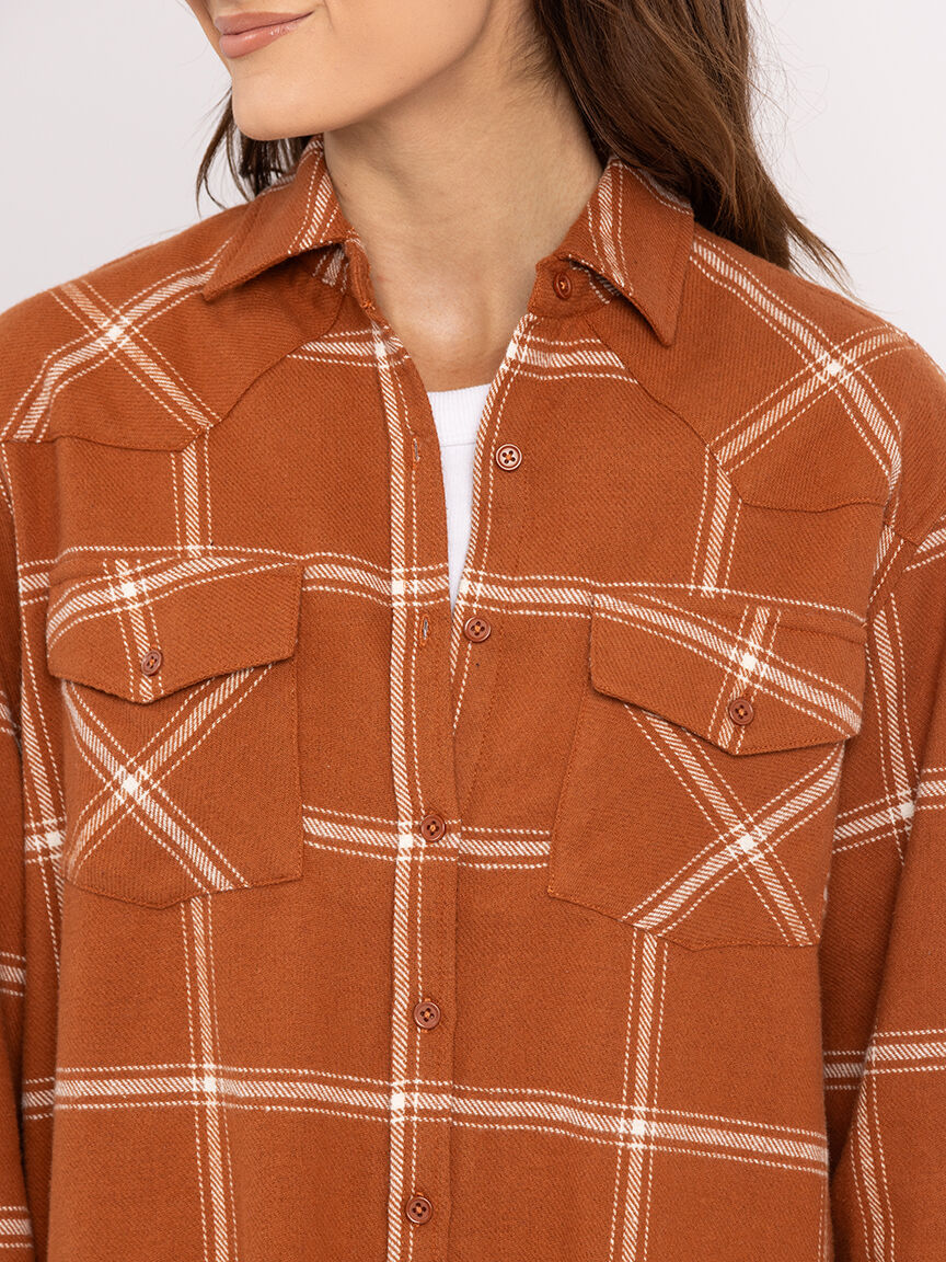 mckenna plaid flannel shirt Image 4