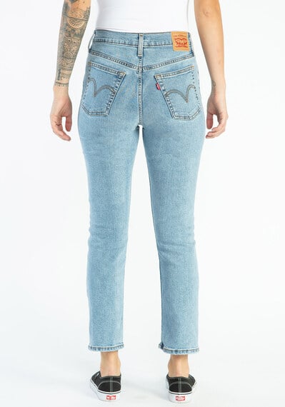 high rise wedgie straight jeans Image 2