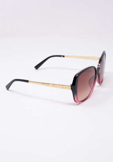 large square ombre frame sunglasses Image 2