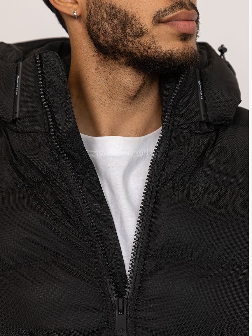 matte shine puffer jacket