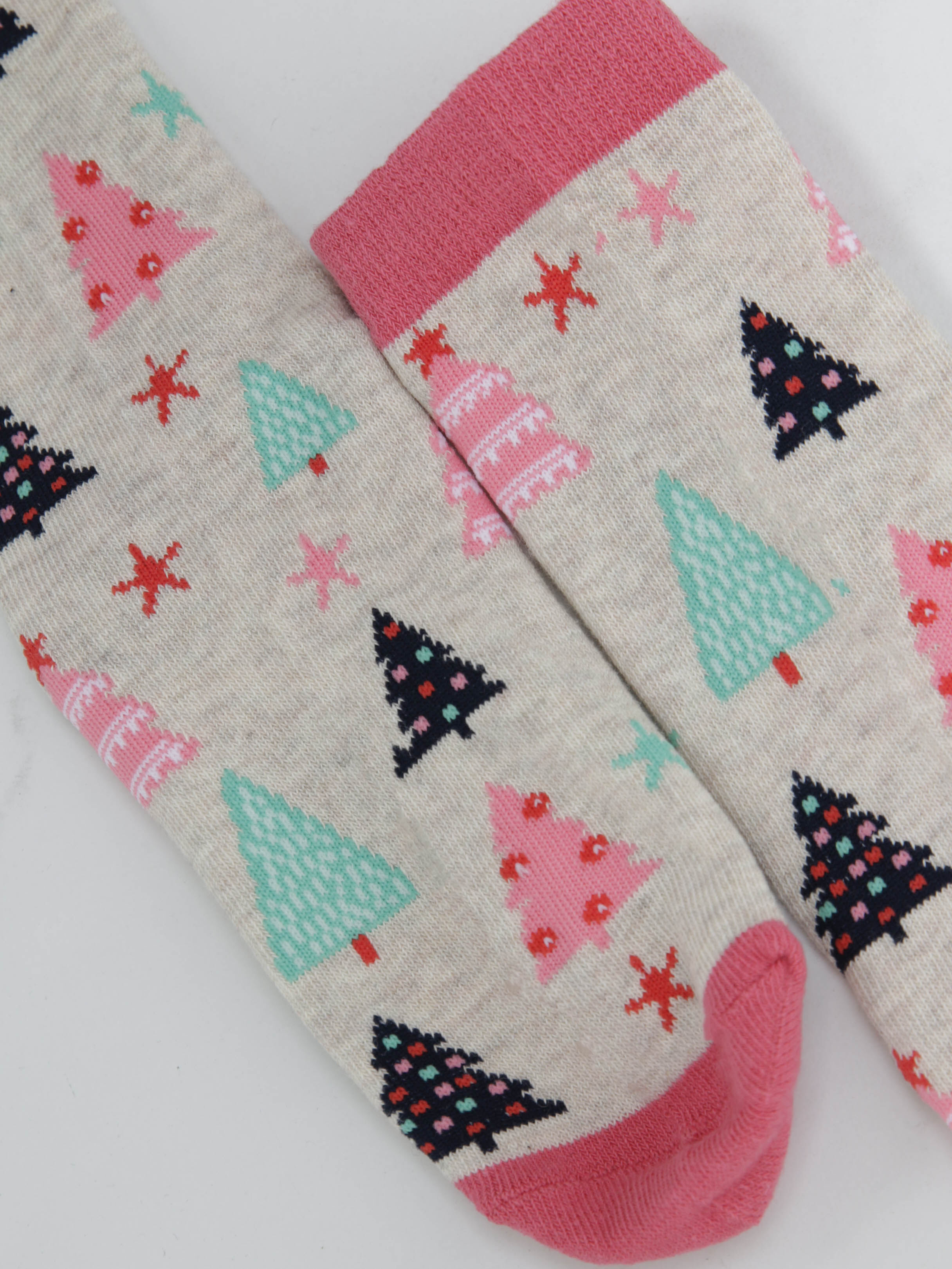 women's holiday tree socks Image 3